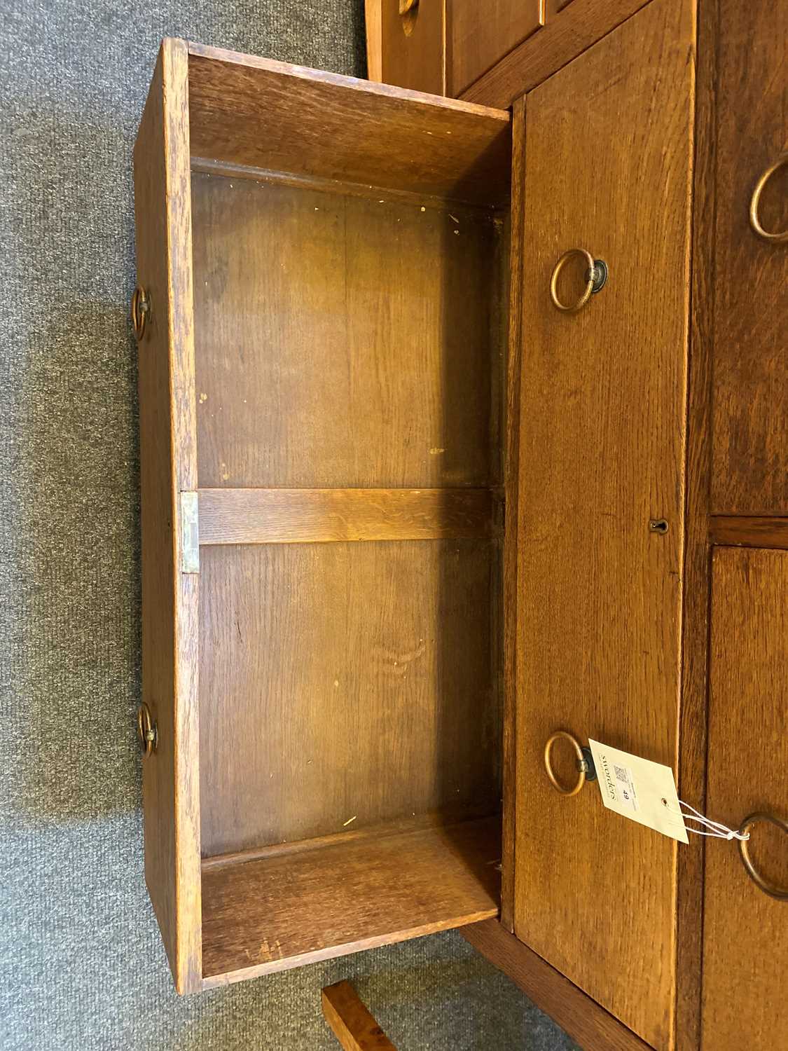 A pair of Arts and Crafts oak chests, - Image 12 of 15