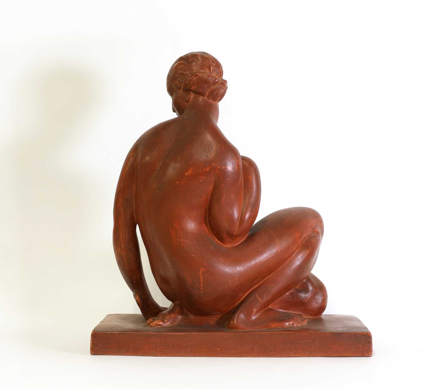 A French Art Deco terracotta figure, - Image 3 of 5