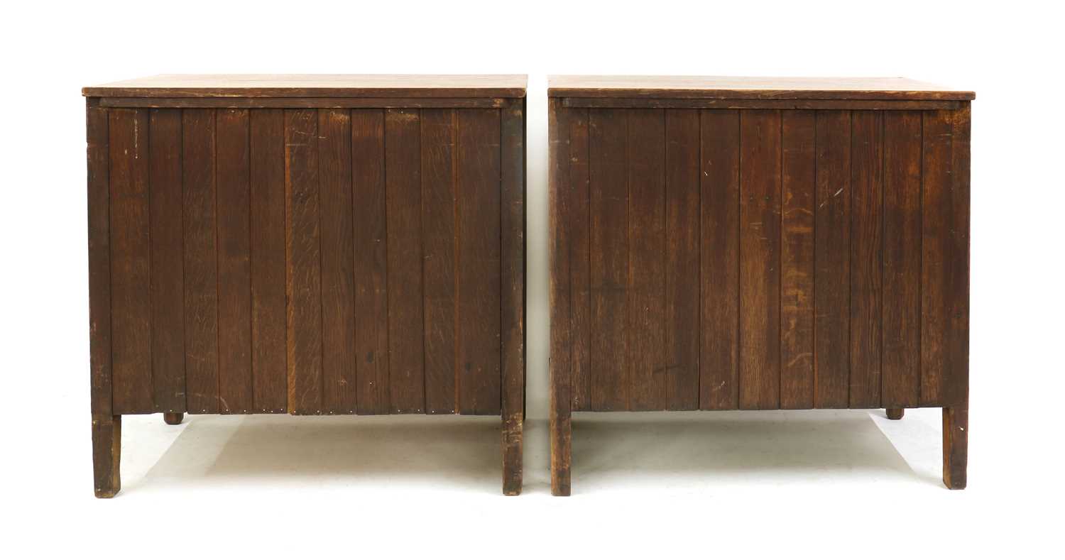 A pair of Arts and Crafts oak chests, - Image 3 of 15