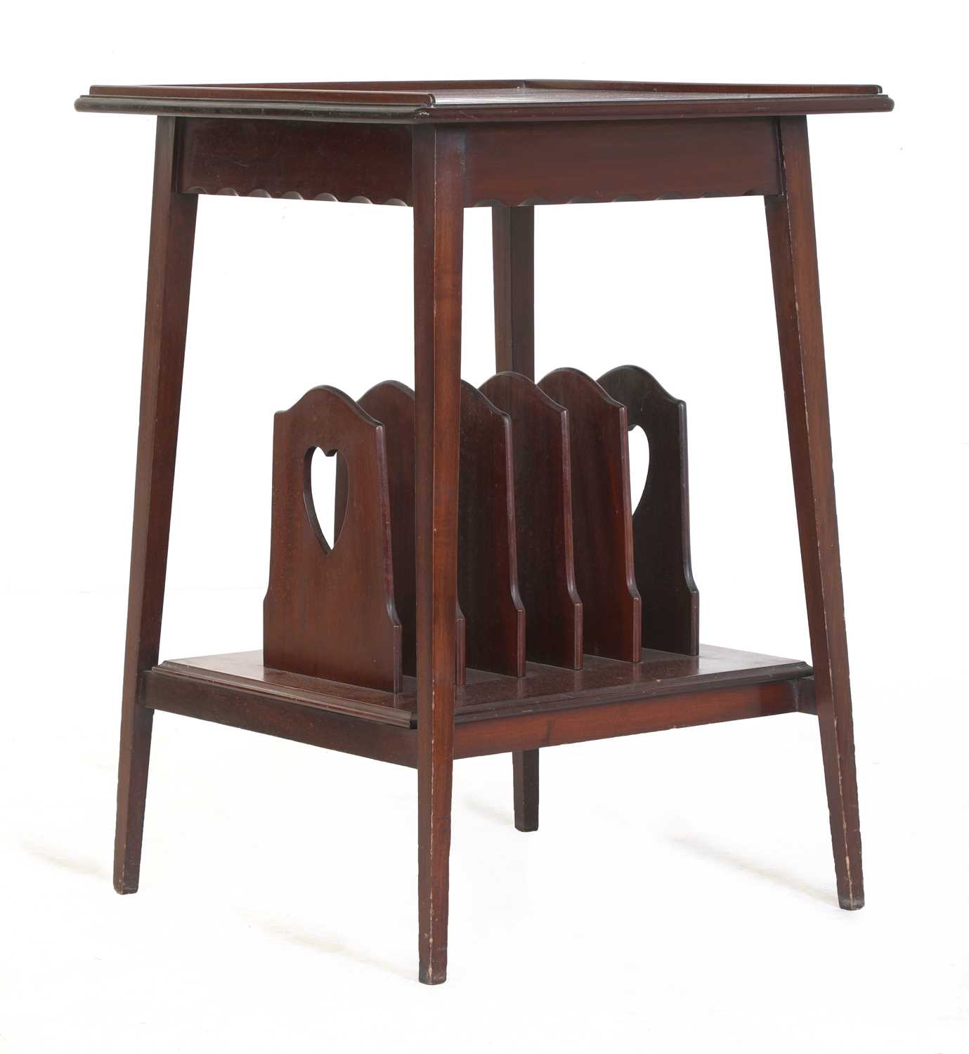 A Liberty mahogany two-tier table,