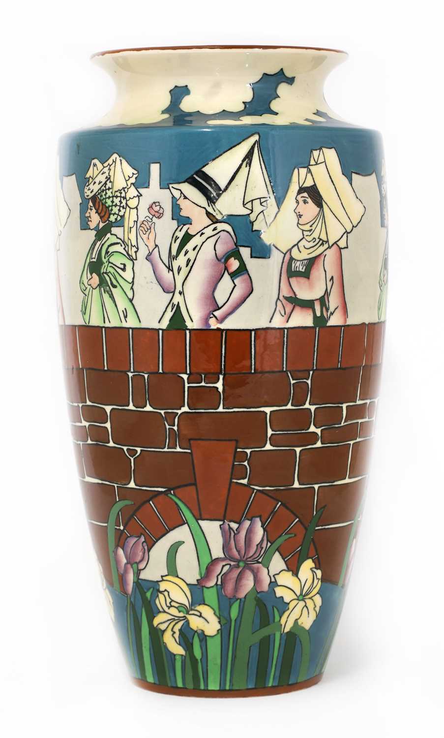 A Wileman and Co. Intarsio vase, - Image 2 of 3