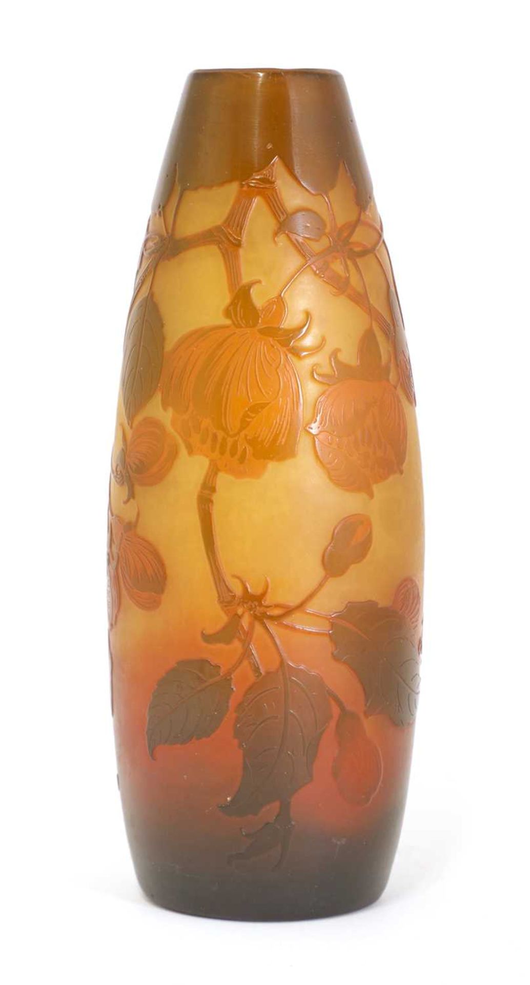 A D'Argental cameo glass vase,