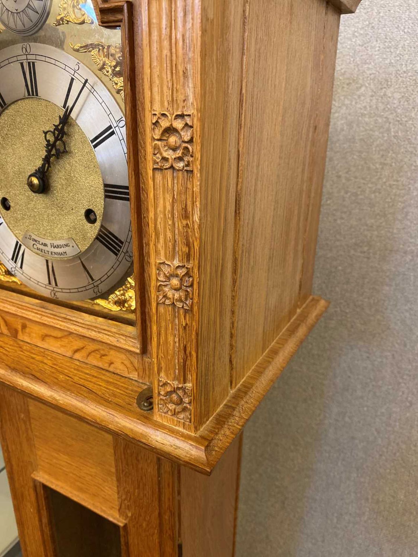 A Robert 'Mouseman' Thompson oak grandmother clock, - Bild 11 aus 16