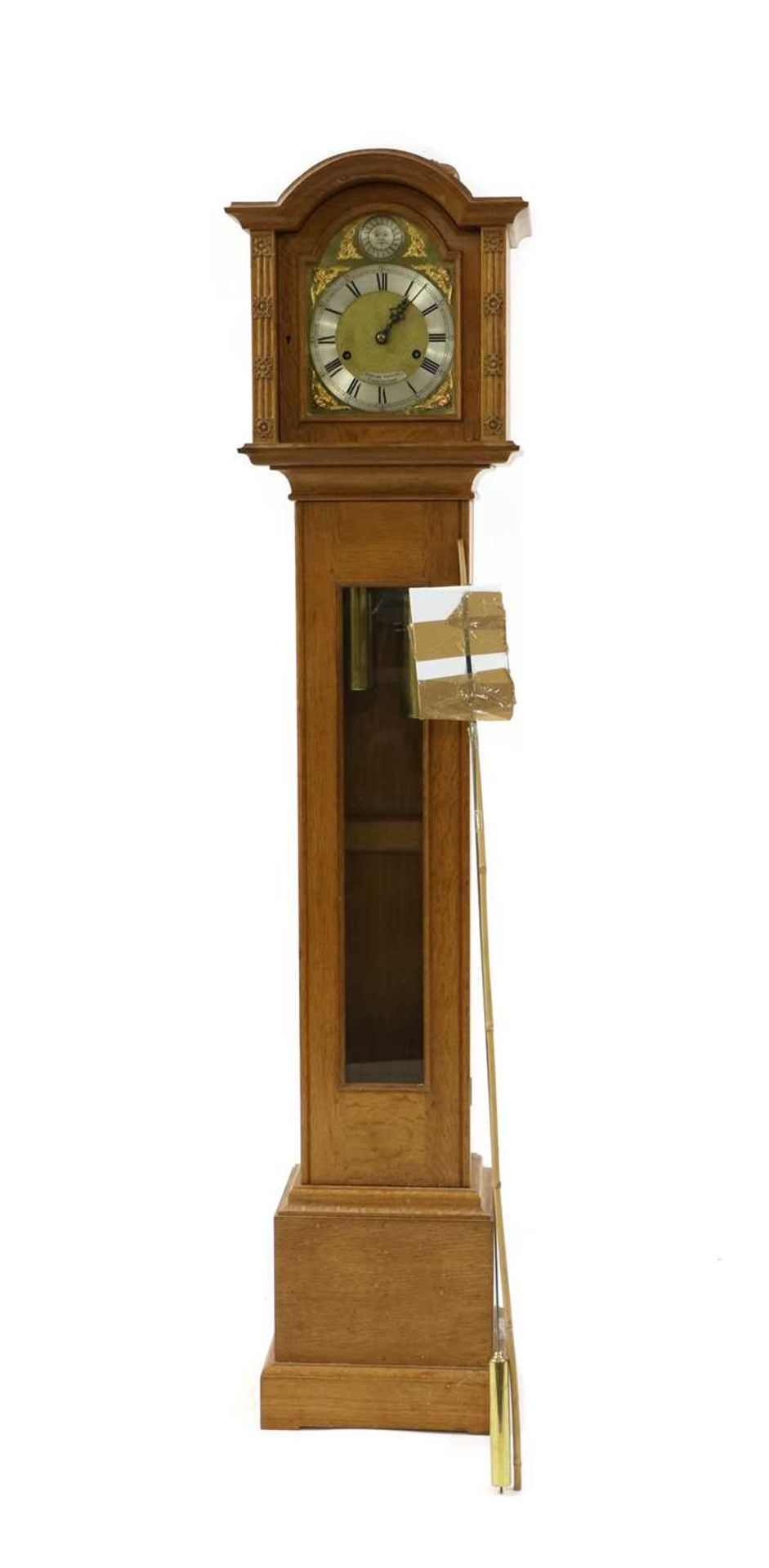 A Robert 'Mouseman' Thompson oak grandmother clock, - Bild 2 aus 16