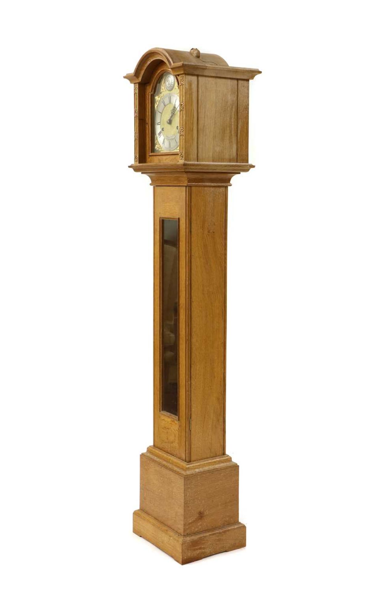 A Robert 'Mouseman' Thompson oak grandmother clock, - Bild 3 aus 16