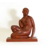 A French Art Deco terracotta figure,