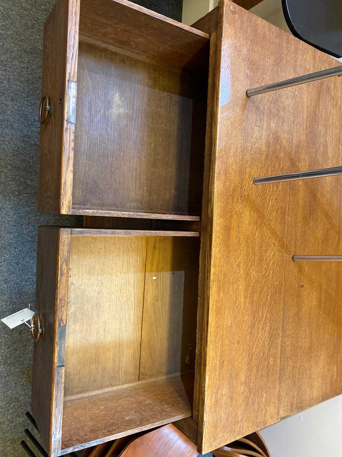 A pair of Arts and Crafts oak chests, - Image 13 of 15