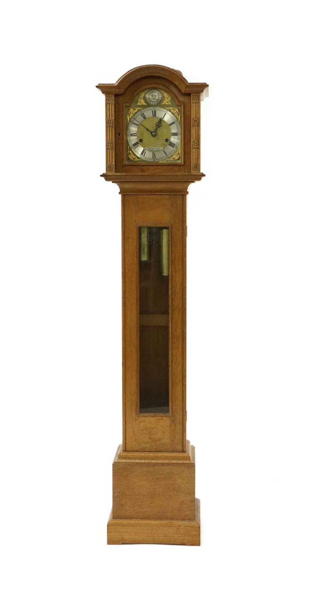 A Robert 'Mouseman' Thompson oak grandmother clock, - Bild 9 aus 16