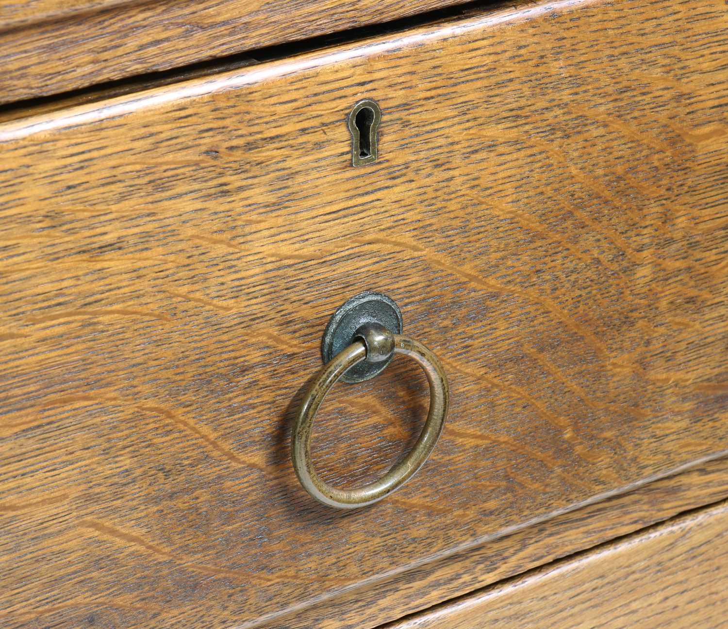 A pair of Arts and Crafts oak chests, - Image 7 of 15