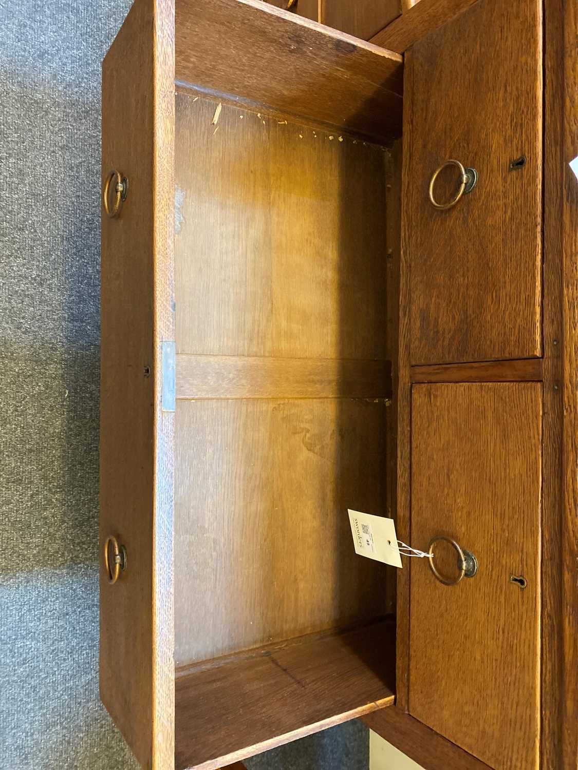 A pair of Arts and Crafts oak chests, - Image 11 of 15