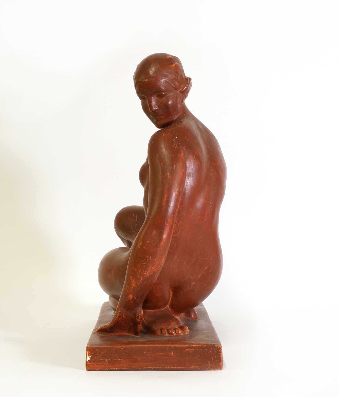 A French Art Deco terracotta figure, - Image 5 of 5