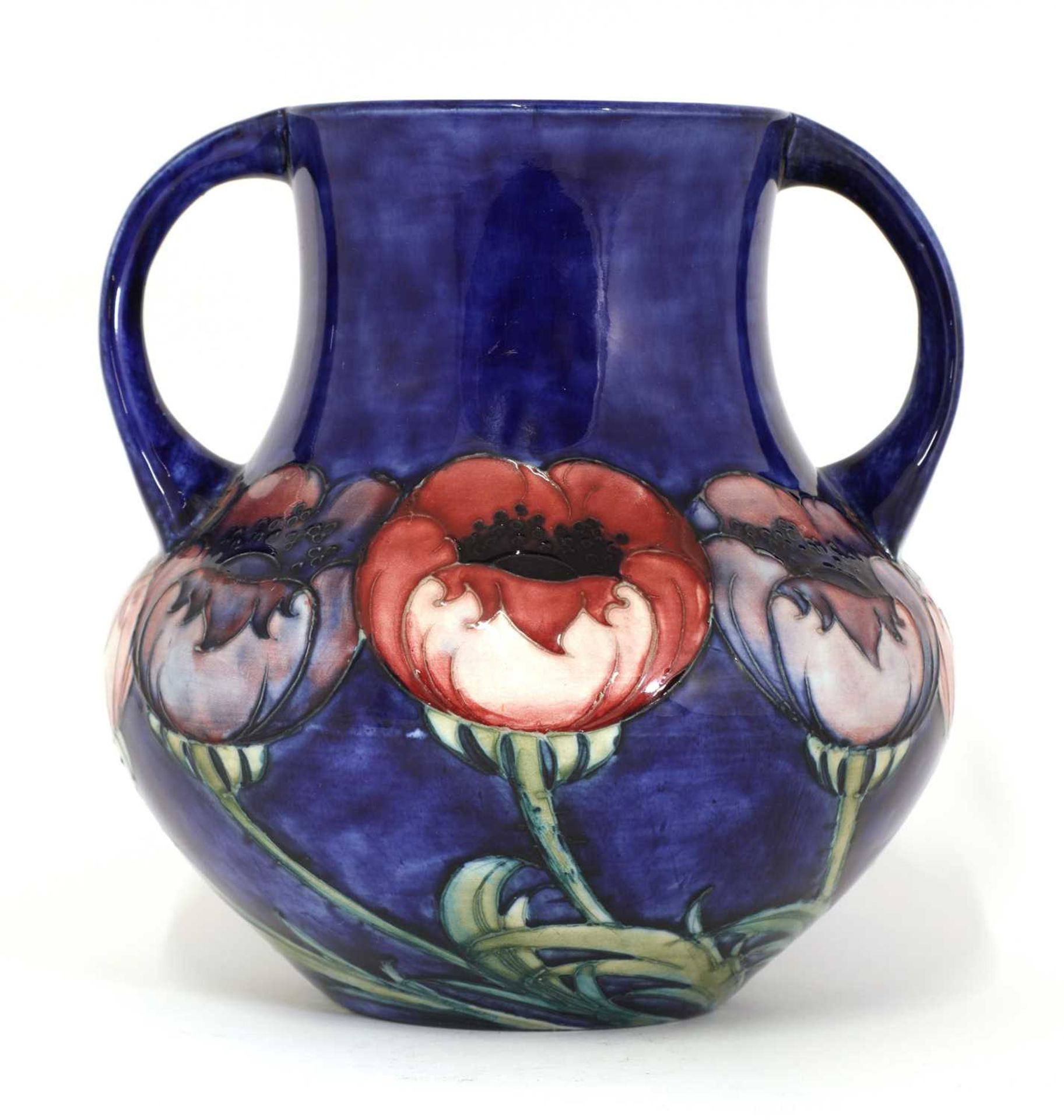 A William Moorcroft ‘Poppy’ pattern pottery vase, - Image 2 of 4