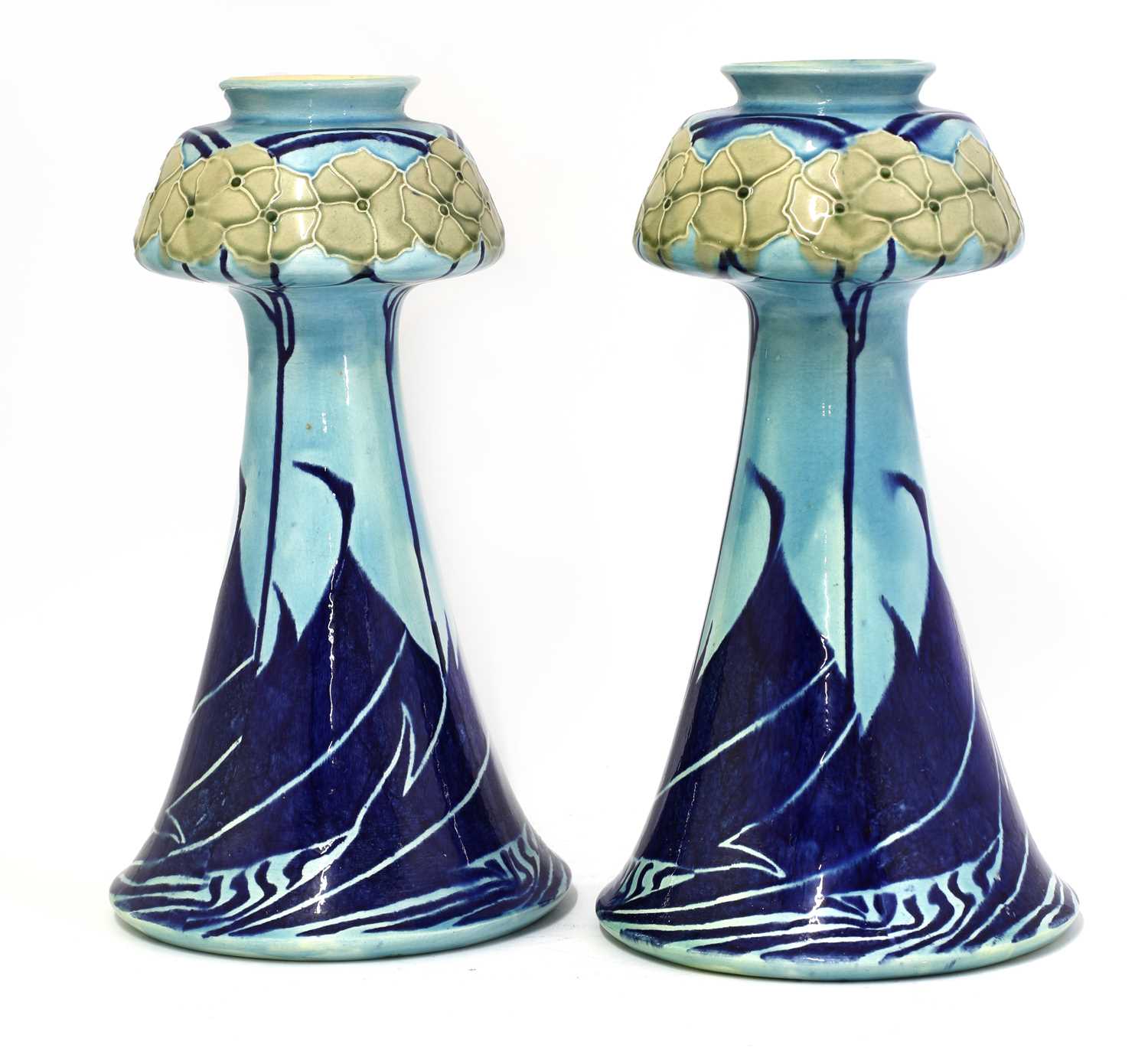 A pair of Minton secessionist vases, - Image 2 of 5