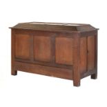 A Cotswold oak mule chest,