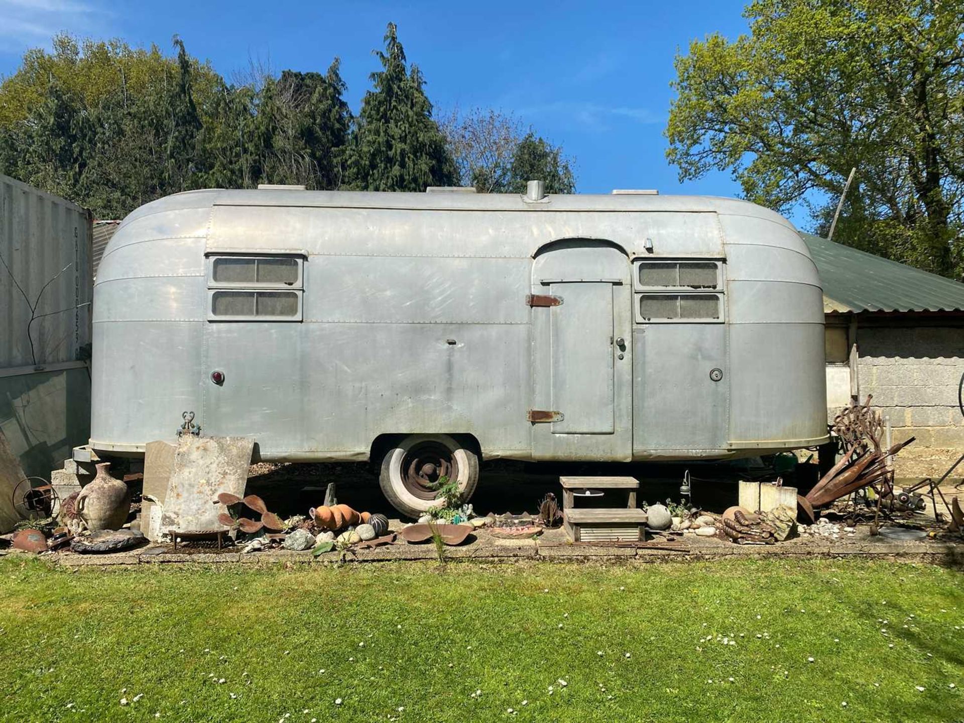A 1953 Airstream 'Flying Cloud' travel trailer,