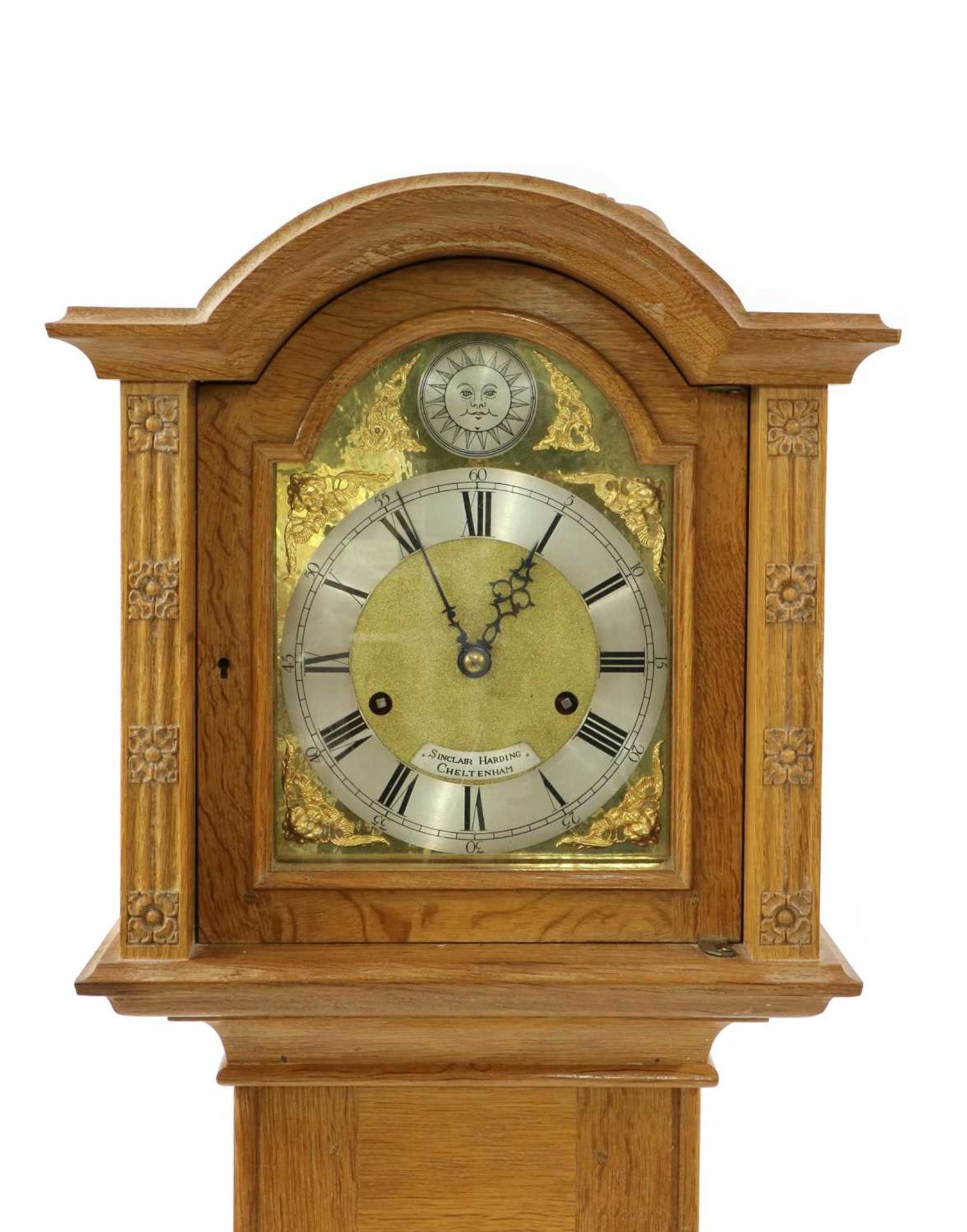 A Robert 'Mouseman' Thompson oak grandmother clock, - Bild 7 aus 16
