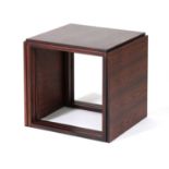 A Danish rosewood 'Cube' nest of three tables, §