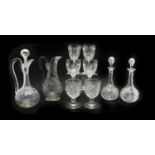 A collection of Victorian glassware,