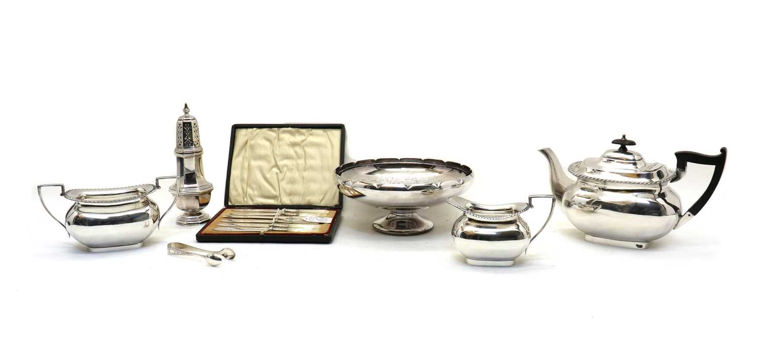 A quantity of silver plated items