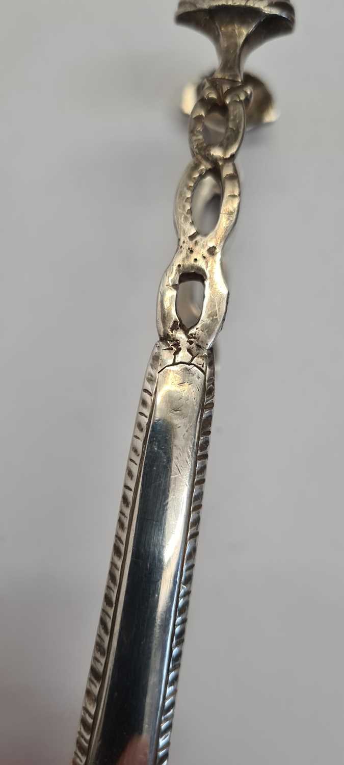 A pair of George III Irish silver sugar tongs, - Image 5 of 21