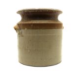 A large stoneware store jar,