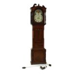 An eight-day mahogany longcase clock,