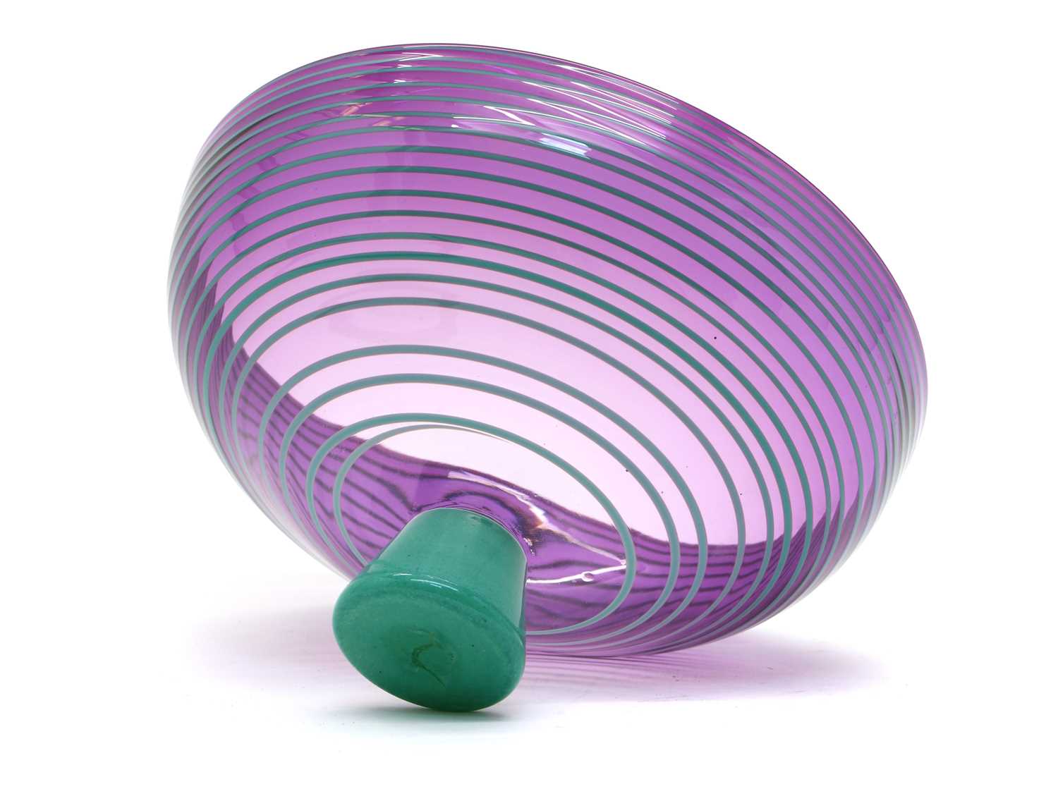 A contemporary art glass bowl, - Image 3 of 3