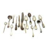 A collection of Scottish silver flatware,