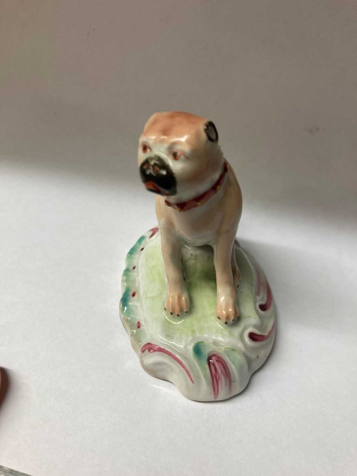 A Derby porcelain figure of a pug, - Image 15 of 29