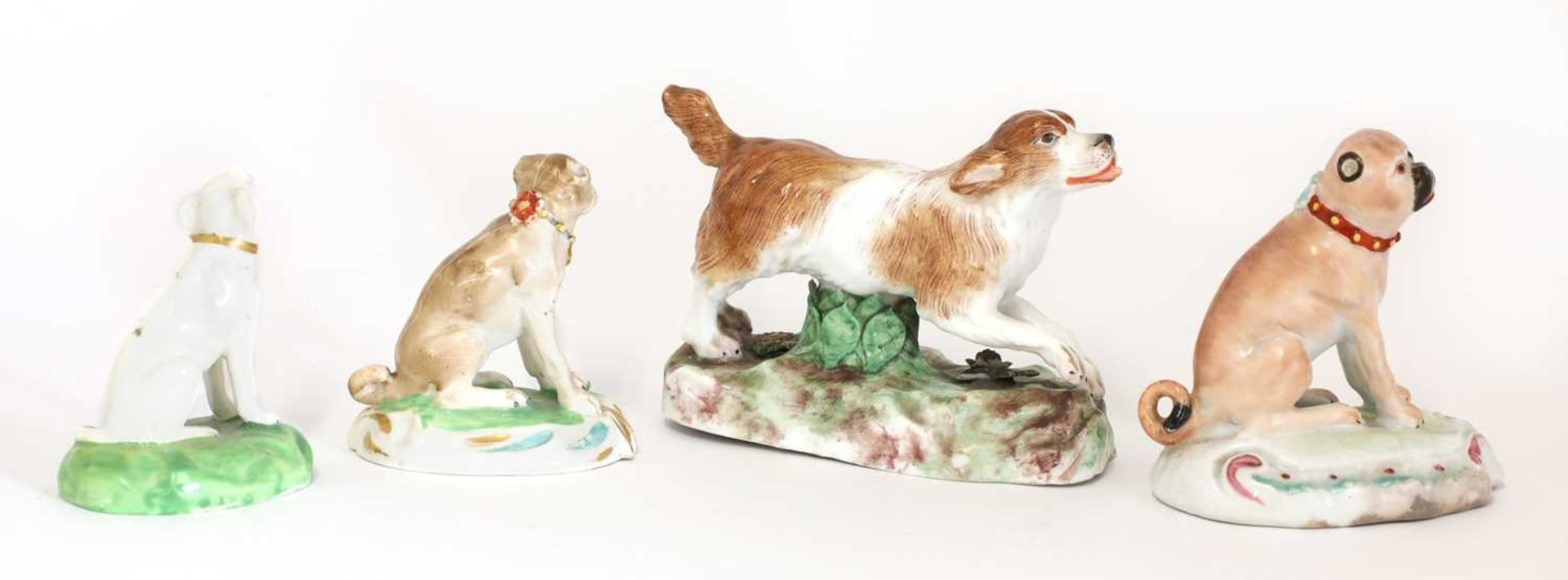 A Derby porcelain figure of a pug, - Image 2 of 29