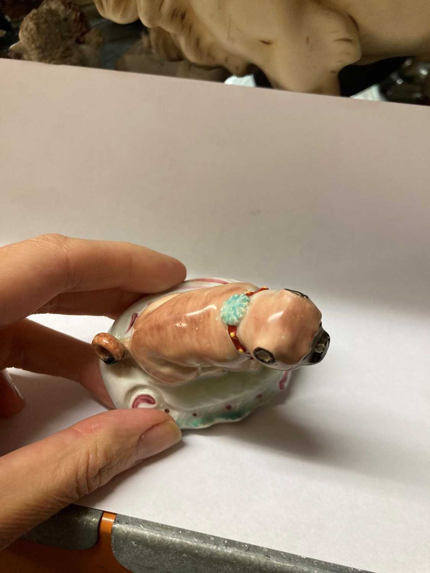 A Derby porcelain figure of a pug, - Image 9 of 29