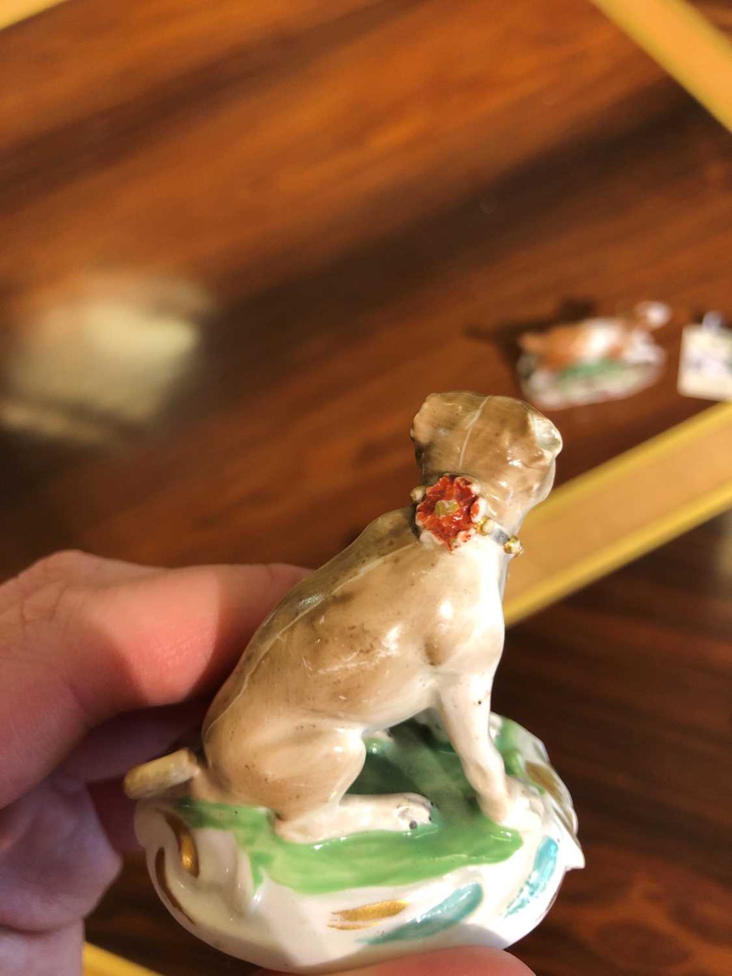 A Derby porcelain figure of a pug, - Image 29 of 29