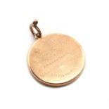 A gold Independent Order of Rechabites locket,