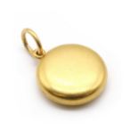 A Victorian gold memorial locket,