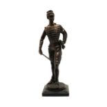 A bronze figure