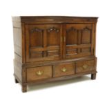 An oak mule chest,