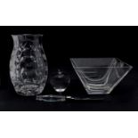 A collection of Tiffany & Co. glassware,