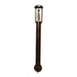 A George III mahogany stick barometer