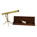 A brass telescope