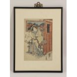 A group of four Japanese woodblock prints