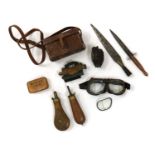 A collection of military items