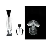 A Lalique deux anemones perfume bottle