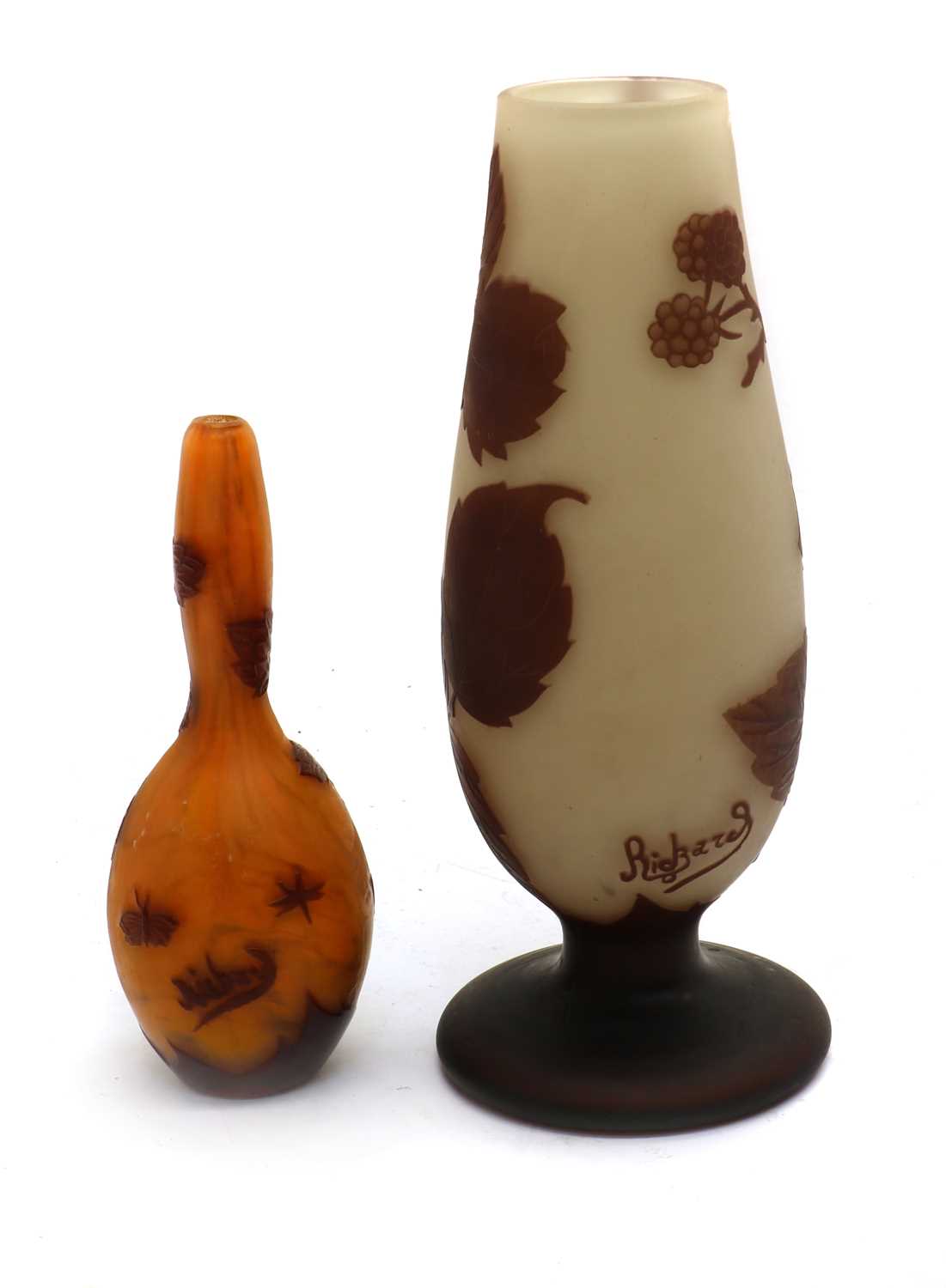 A Loetz acid-etched cameo glass vase, - Image 2 of 3