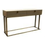 A contemporary console table