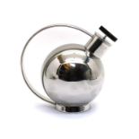 An Alessi Sylvia Stave stainless steel cocktail shaker