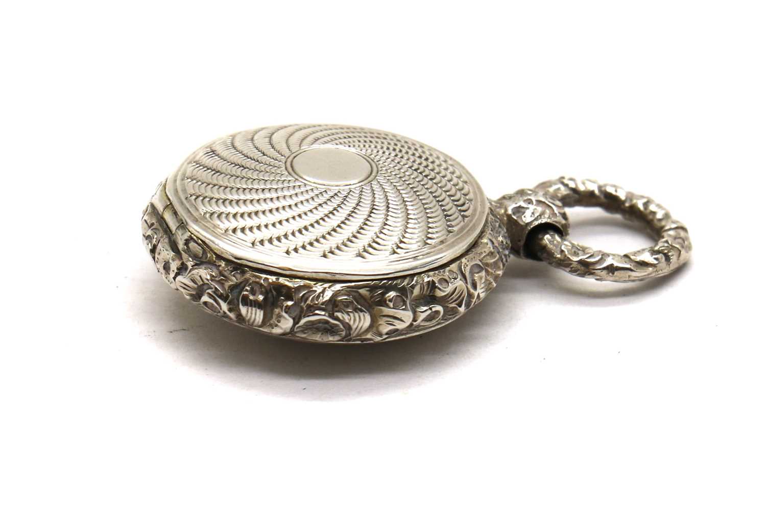 A George IV novelty silver 'Pocket Watch' vinaigrette,