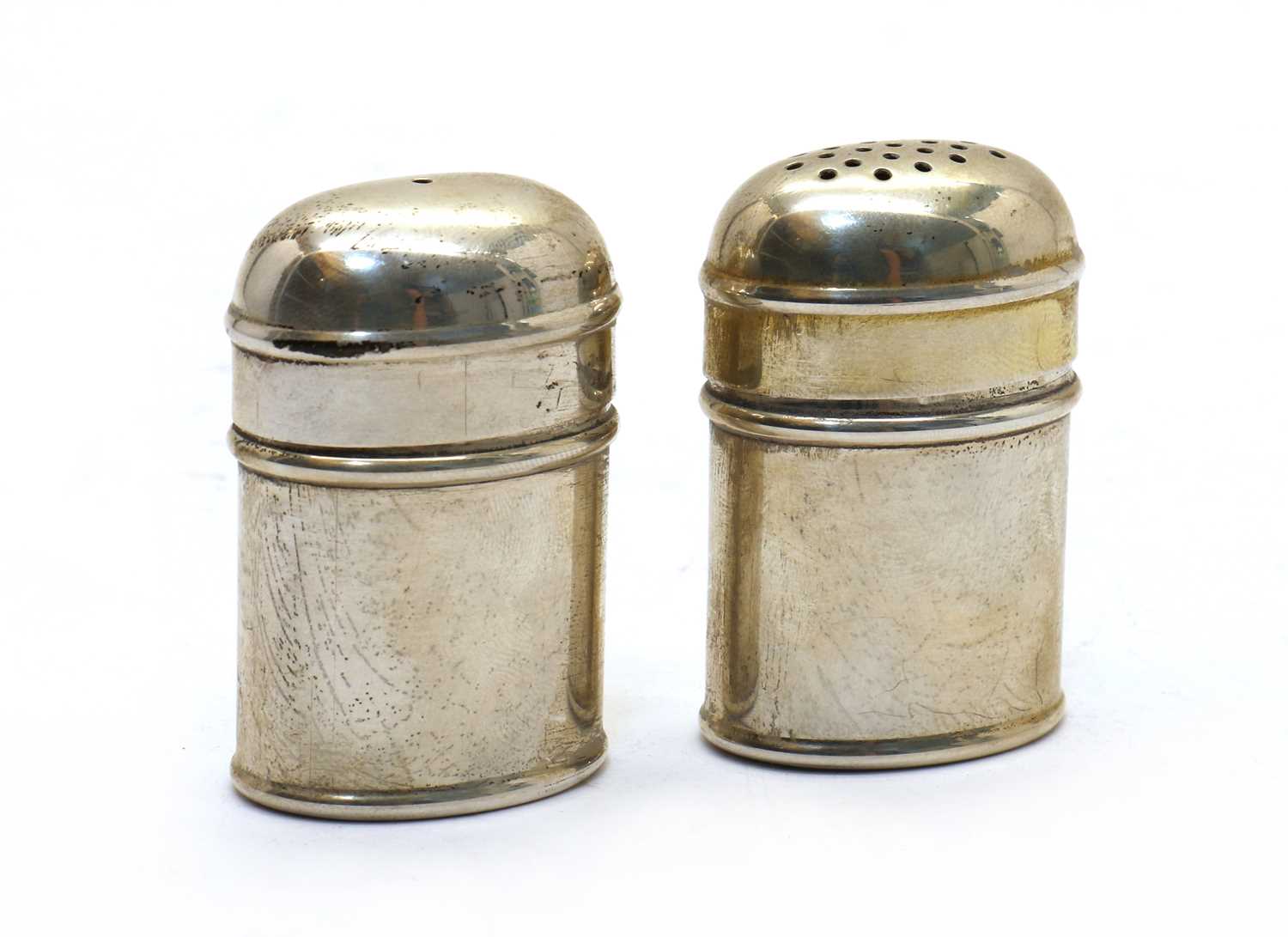 A set of Tiffany & Co. salt and pepper shakers,