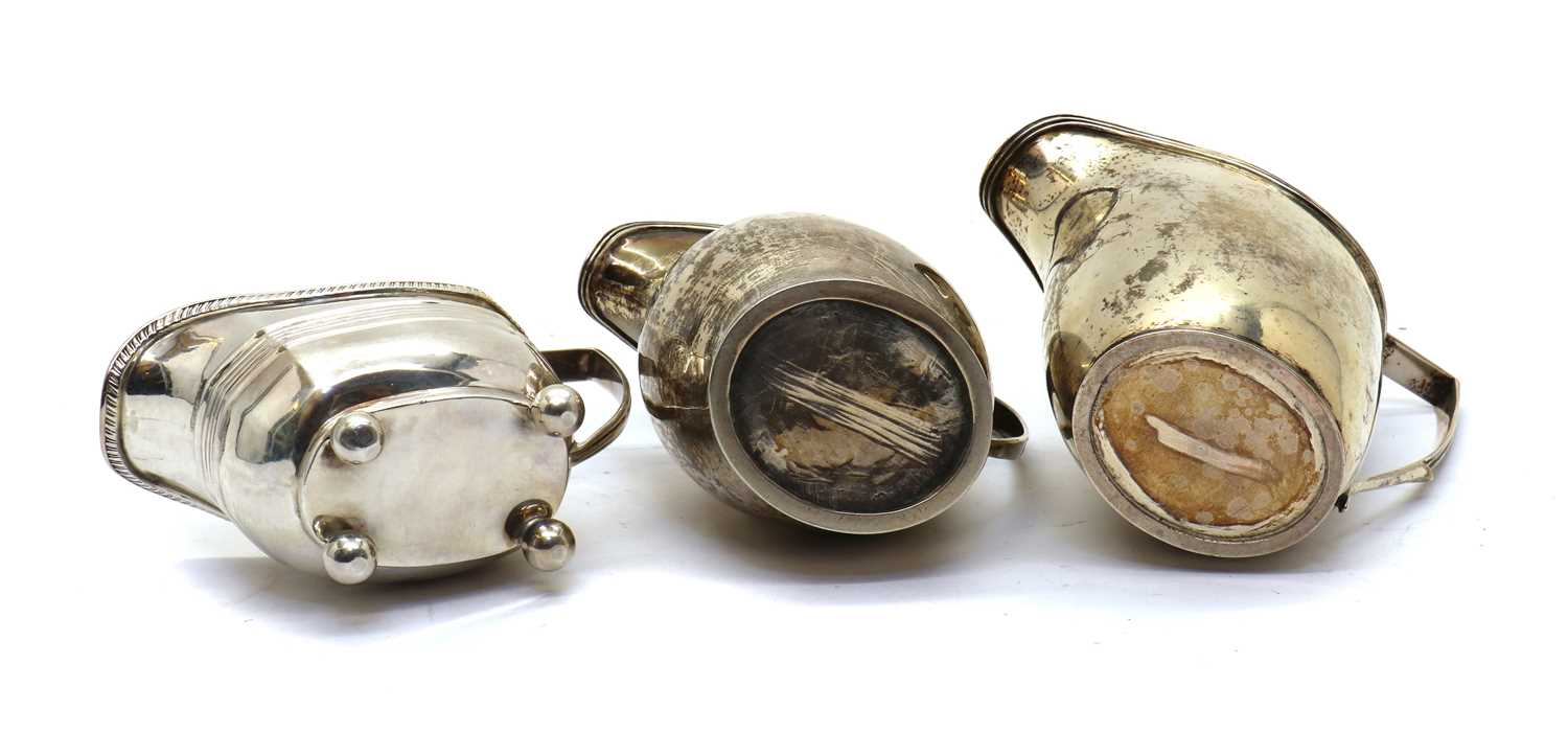 A group of three silver cream jugs - Image 3 of 3