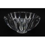 An Orrefors cut glass bowl,