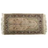 A Turkish Hereke part silk rug,